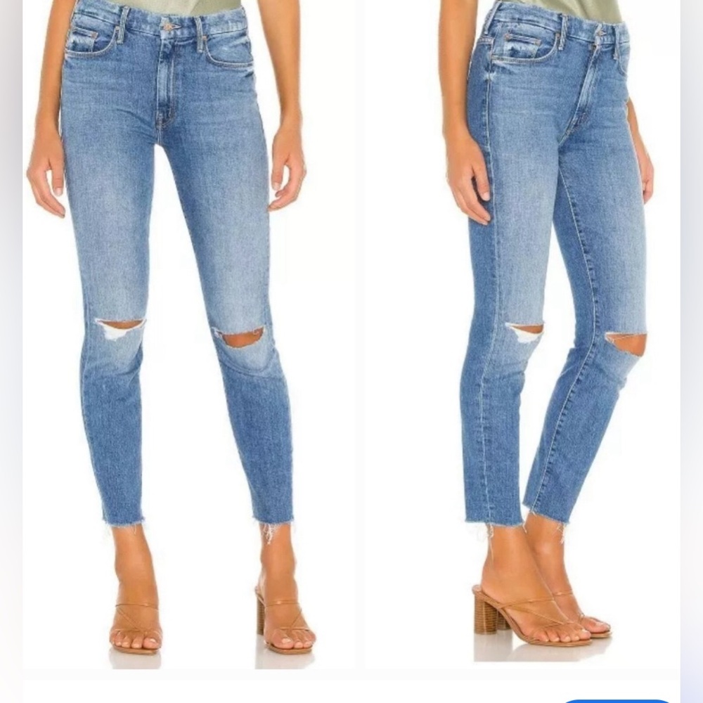 MOTHER Blue Ankle & Cropped Jeans